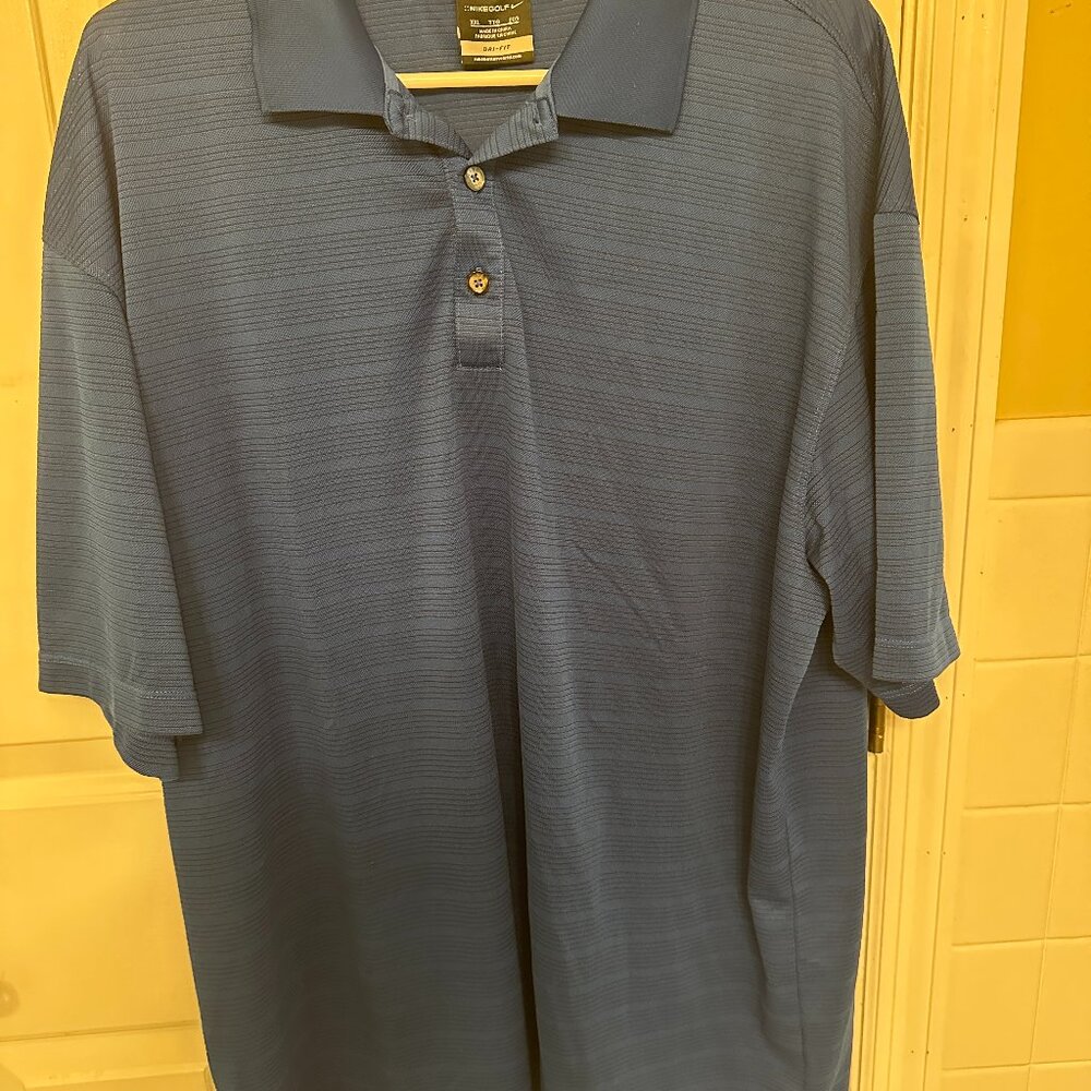 NIKE Golf Striped Short Sleeve Performance Polo Shirt Size XXL 274038-010